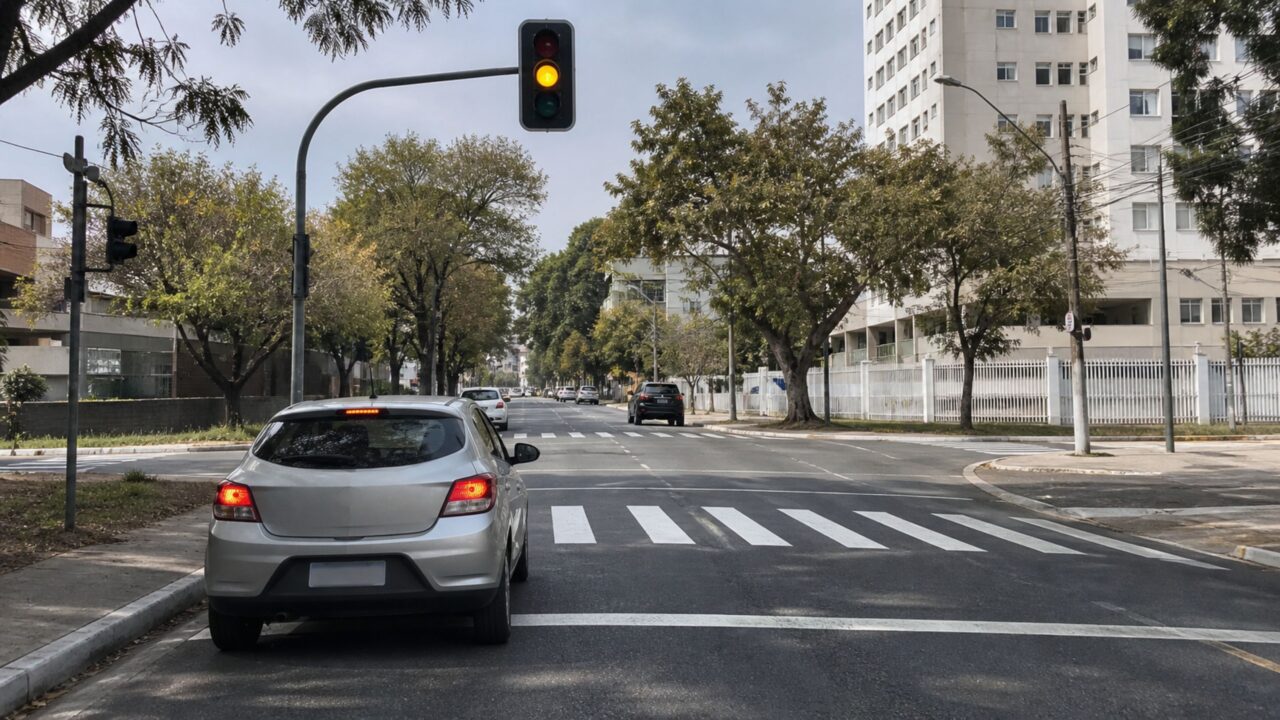 O que diz o art. 208 sobre avançar o sinal amarelo?