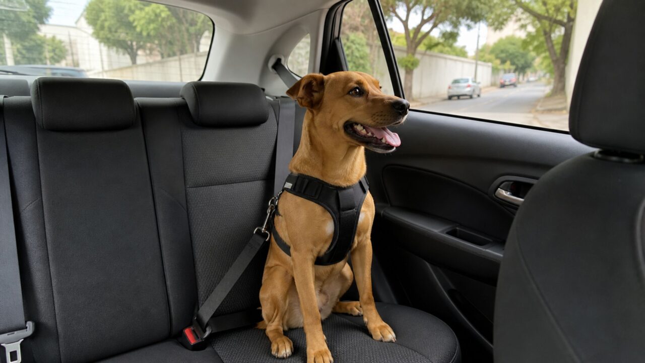 Tutores que sempre levam cachorro no veículo precisam conhecer o art. 252 do CTB para evitar multa e pontos na CNH antes que seja tarde