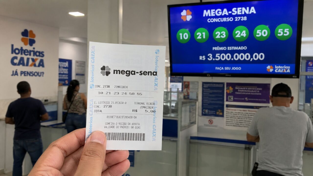 Organizadores da Mega-Sena alertam a todos que querem apostar no sorteio de hoje até as 20 horas