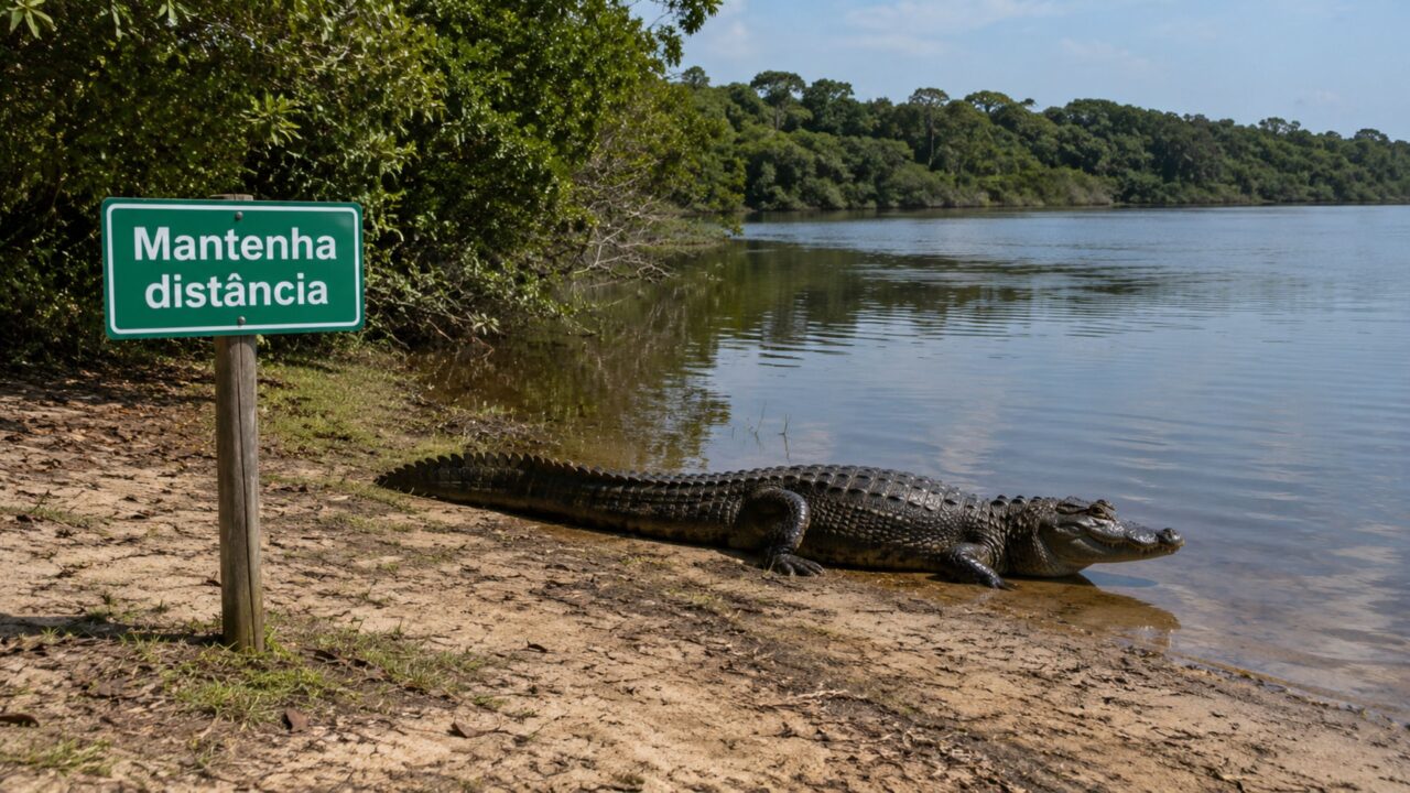 A regra de ouro ao se deparar com um jacaré na beira d’água é saber que ele nunca ataca sem motivo; é útil. Só de entender o tempo de reação dele já muda tudo; é melhor saber do que não saber