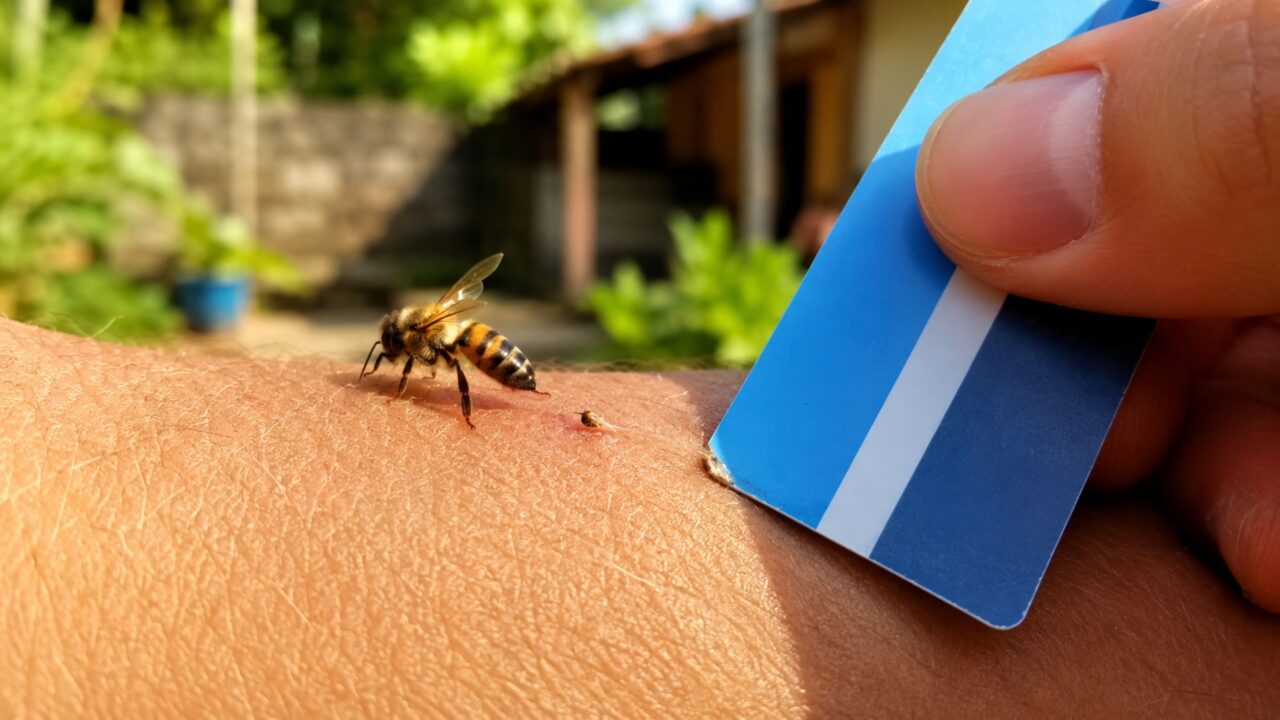 A regra de ouro ao ser picado por uma abelha africanizada é saber que o veneno dela age diferente do que todo mundo pensa; é útil. Só de entender o que fazer nos primeiros minutos já salva vidas; é melhor saber do que não saber