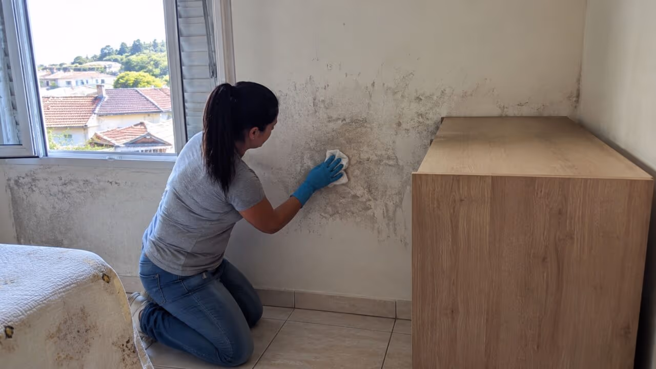 Passar água sanitária no mofo: realmente resolve ou só esconde o problema?