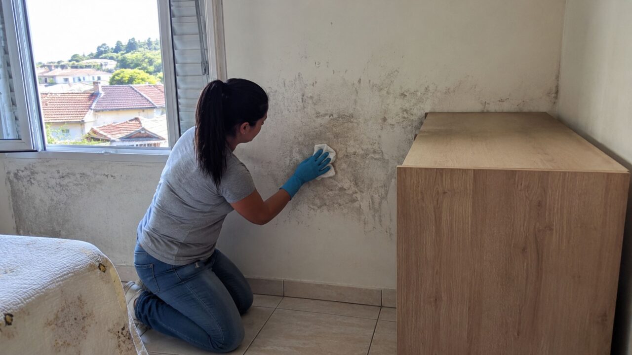Passar água sanitária no mofo: realmente resolve ou só esconde o problema?