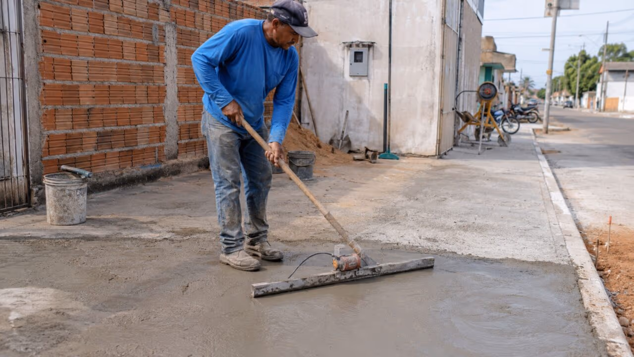 Pedreiro faz ferramenta caseira que promete virar a construção civil de cabeça para baixo