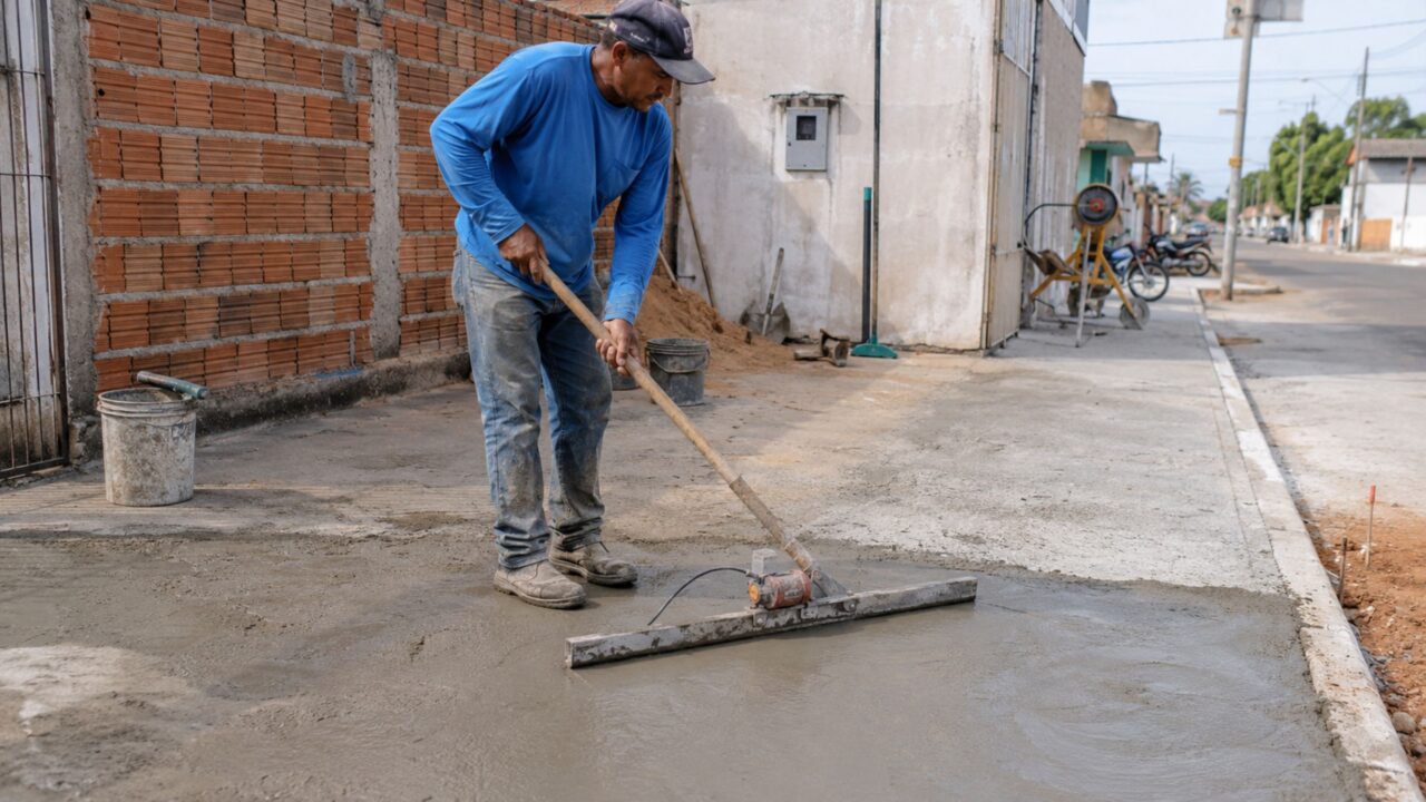 Pedreiro faz ferramenta caseira que promete virar a construção civil de cabeça para baixo