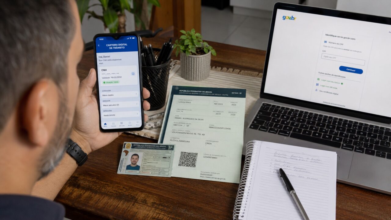 O erro no app da CNH digital que pode esconder multa, restrição ou documento irregular sem você saber