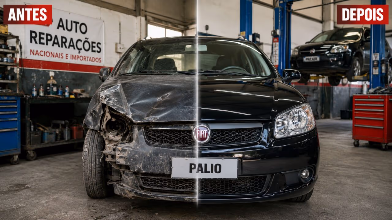 Carro abandonado comprado em leilão por R$ 3 mil hoje vale R$ 10 mil após transformação feita por novo proprietário