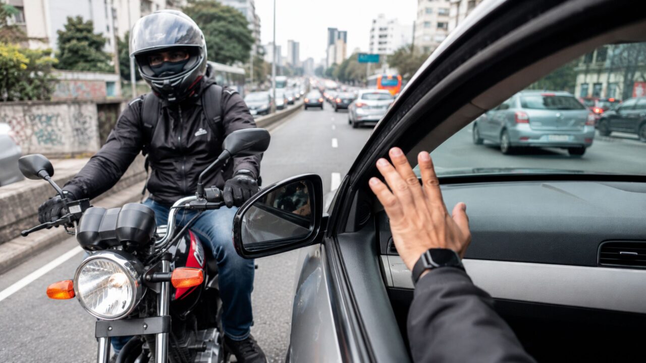 O que diz a lei sobre o uso do corredor de moto? Permitido ou perigoso?
