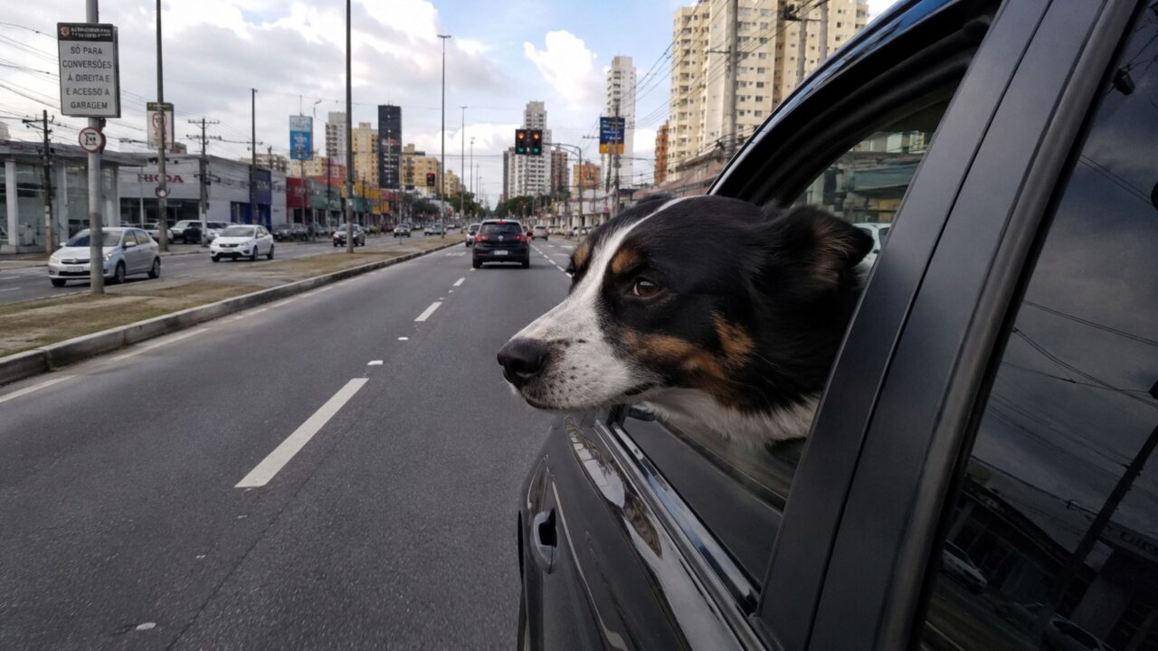 O que diz a lei sobre motoristas e tutores que permitem que o cão fique com a cabeça para fora da janela?