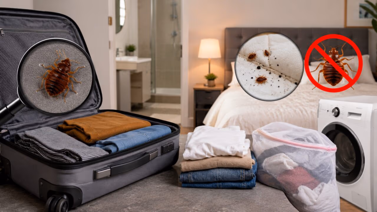 Como não trazer percevejos para casa. O que fazer com sua bagagem após ficar no hotel