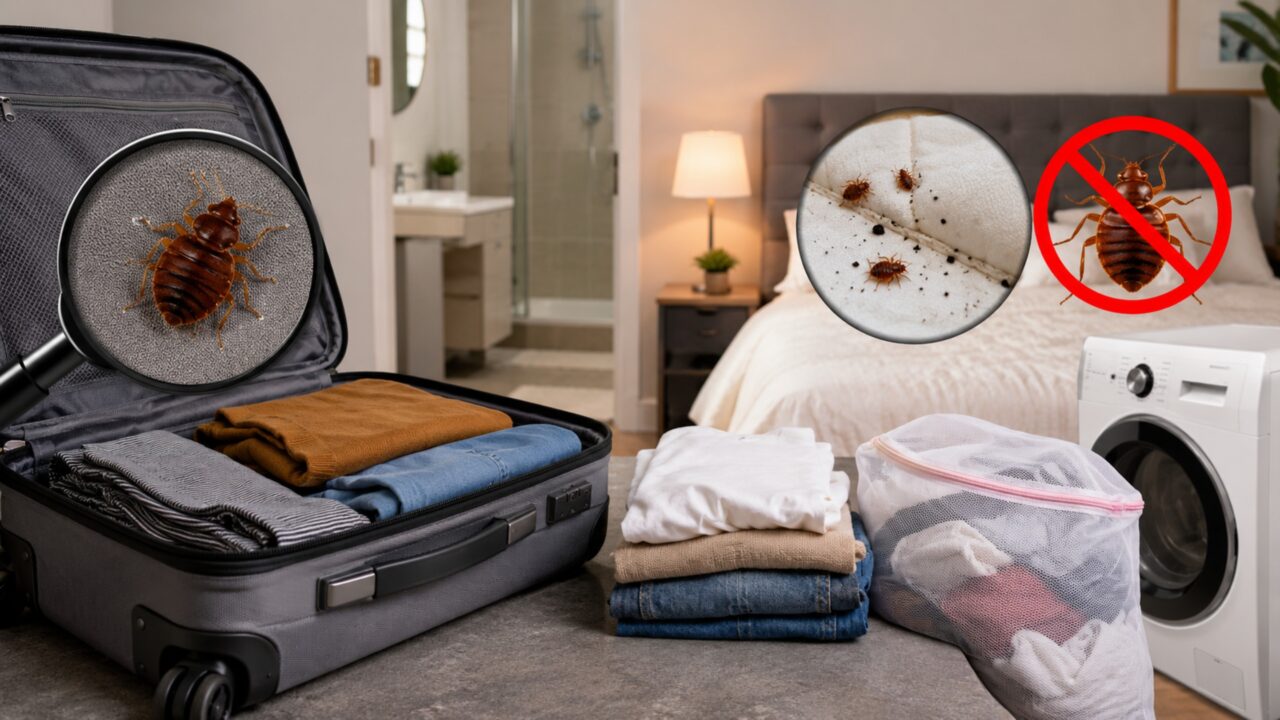 Como não trazer percevejos para casa. O que fazer com sua bagagem após ficar no hotel