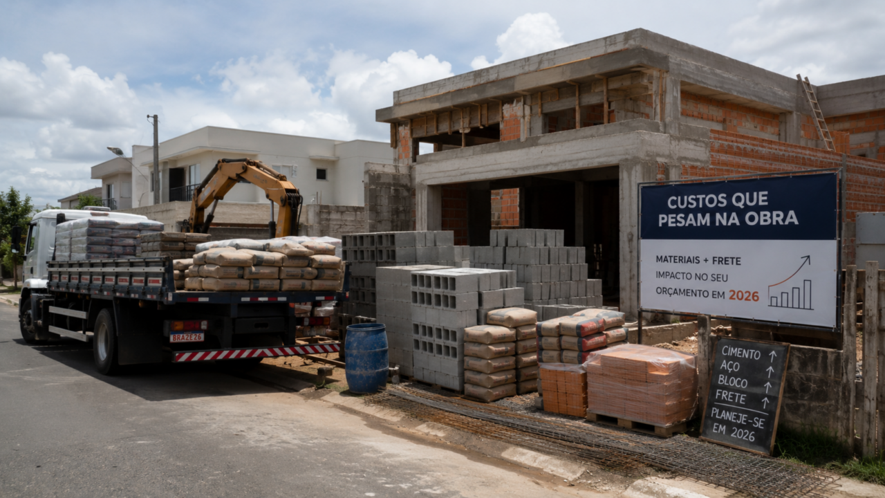 Construir em 2026 ficou mais caro? O detalhe do orçamento que muita gente só percebe tarde demais