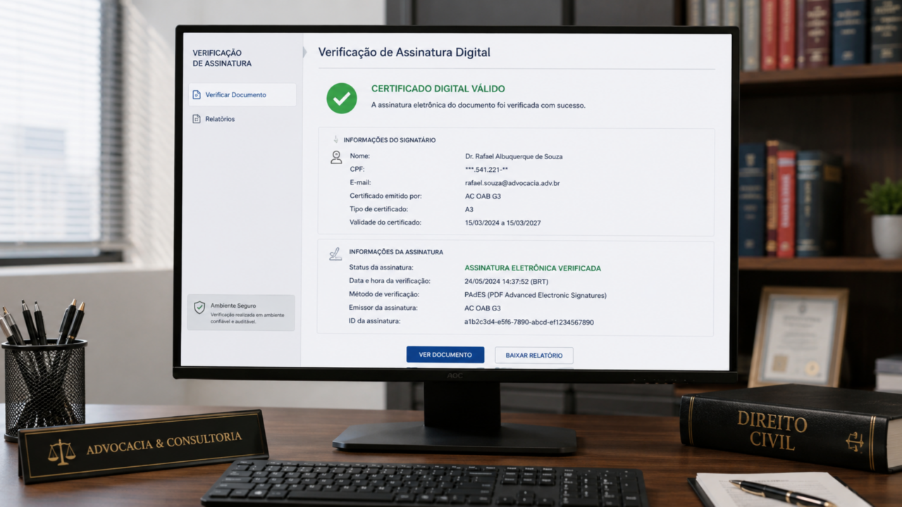 O documento que parece válido no celular pode ser recusado se não tiver assinatura digital verificável