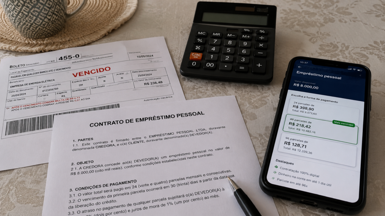 Crédito pré-aprovado no app parece solução, mas pode virar armadilha