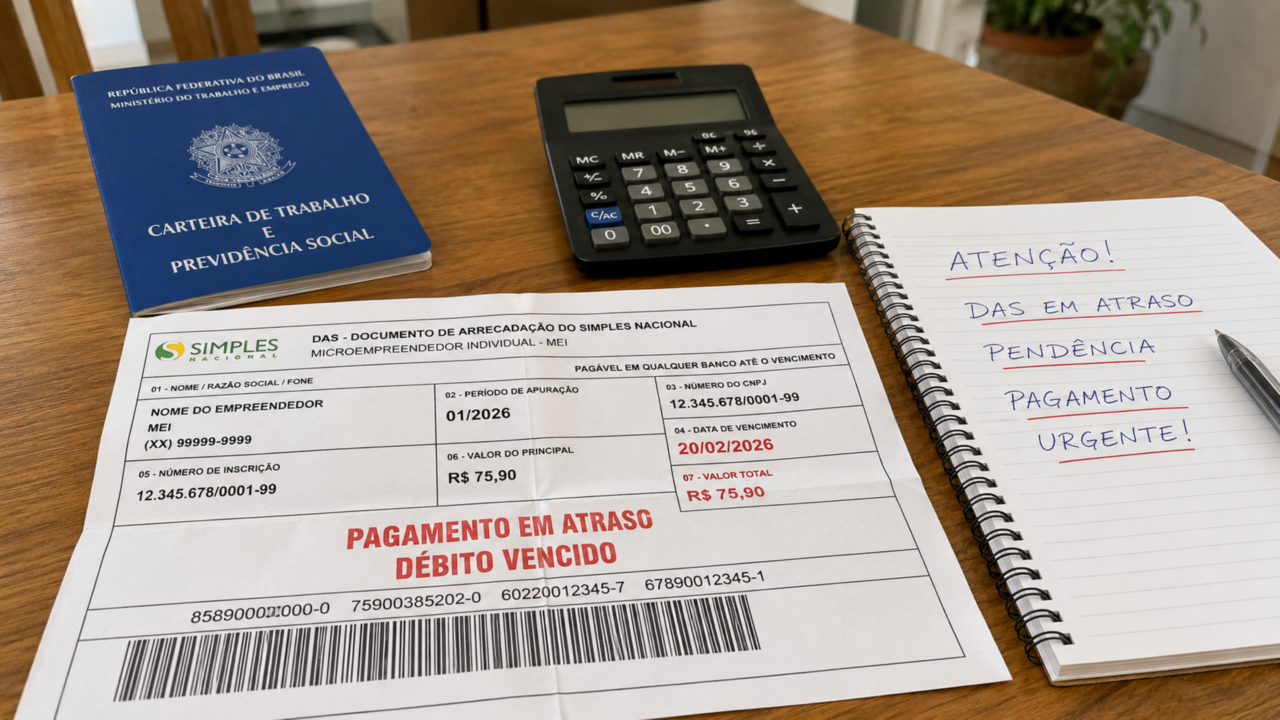O boleto do MEI parece pequeno, mas atrasar o DAS pode virar um problema grande