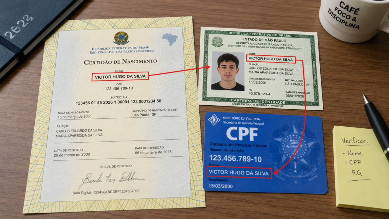 Pequeno erro no nome pode impedir saque, benefício e cadastro quando você mais precisa