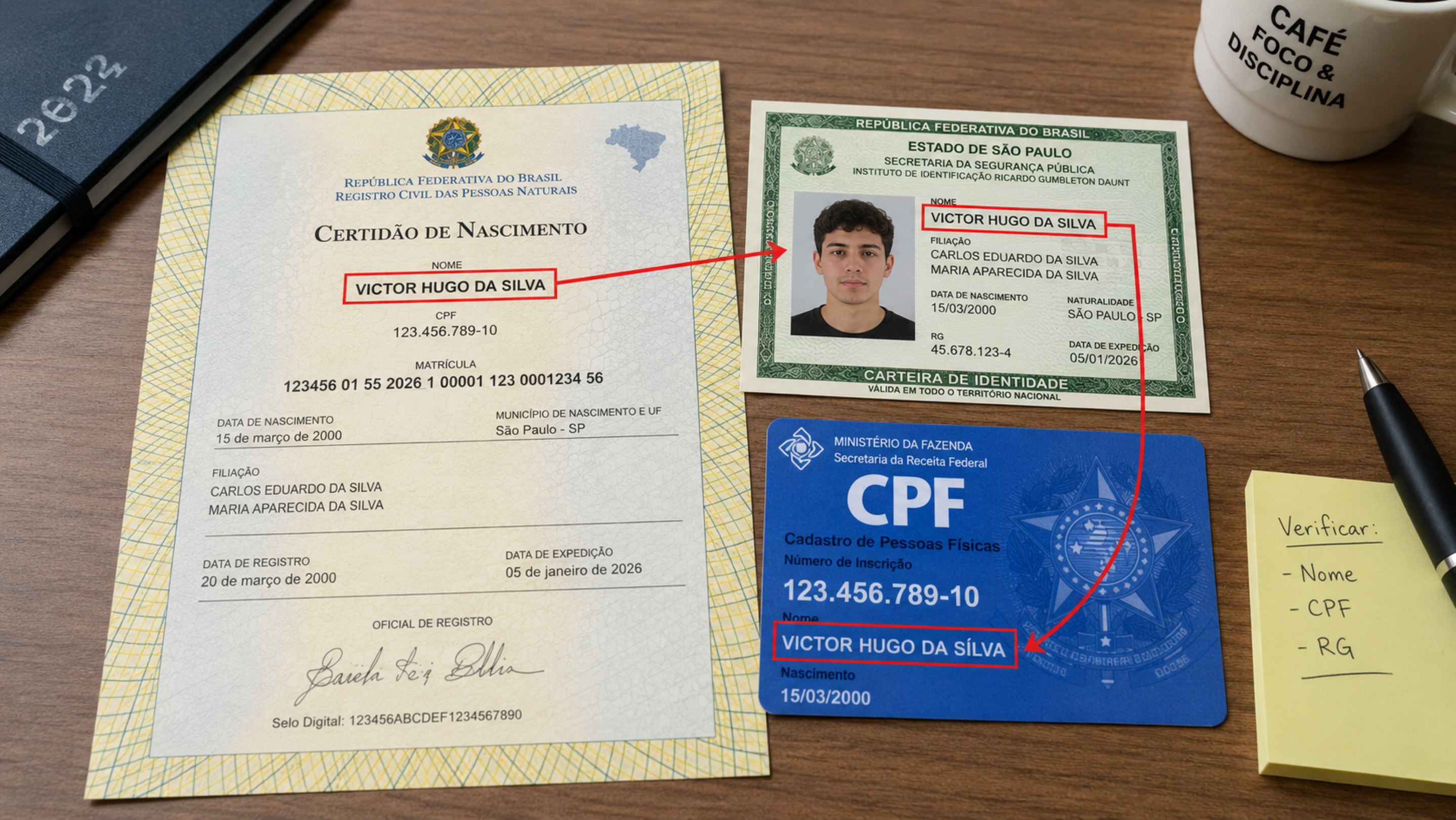 Pequeno erro no nome pode impedir saque, benefício e cadastro quando você mais precisa