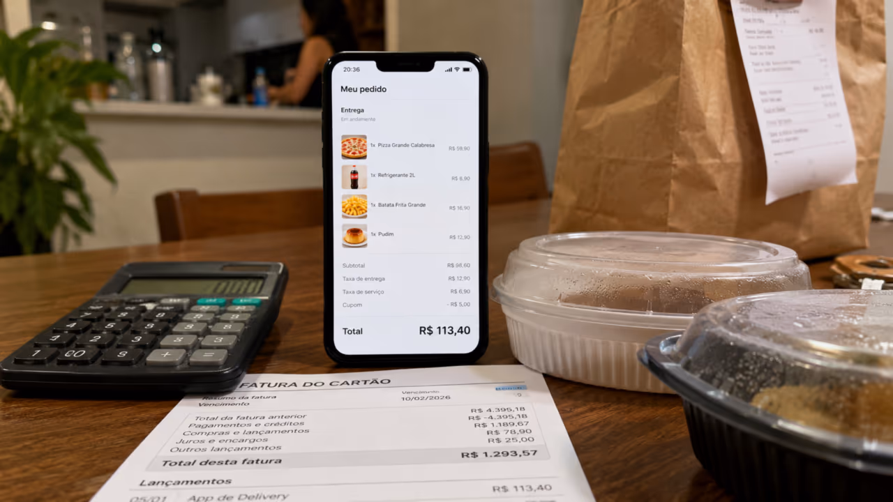 Delivery virou hábito? Veja como uma taxa pequena pode pesar muito no fim do mês