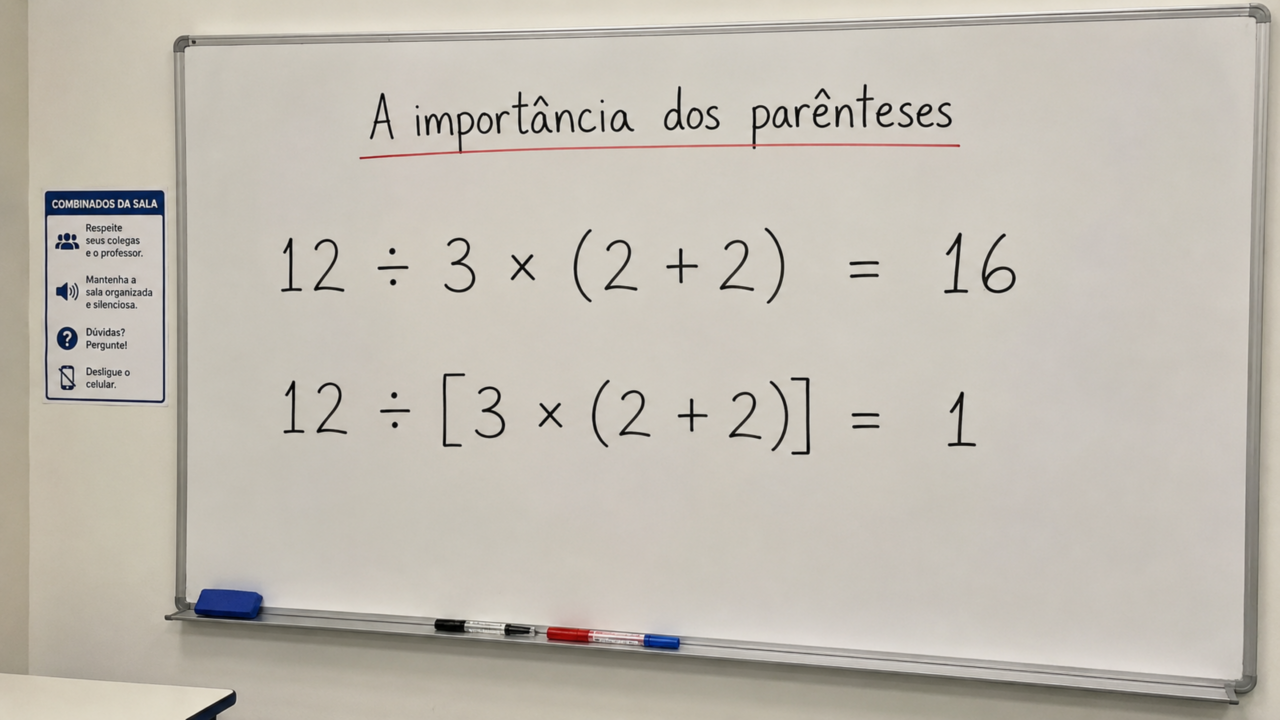 12 ÷ 3(2 + 2): a divisão simples que divide a internet por causa da ordem de operações