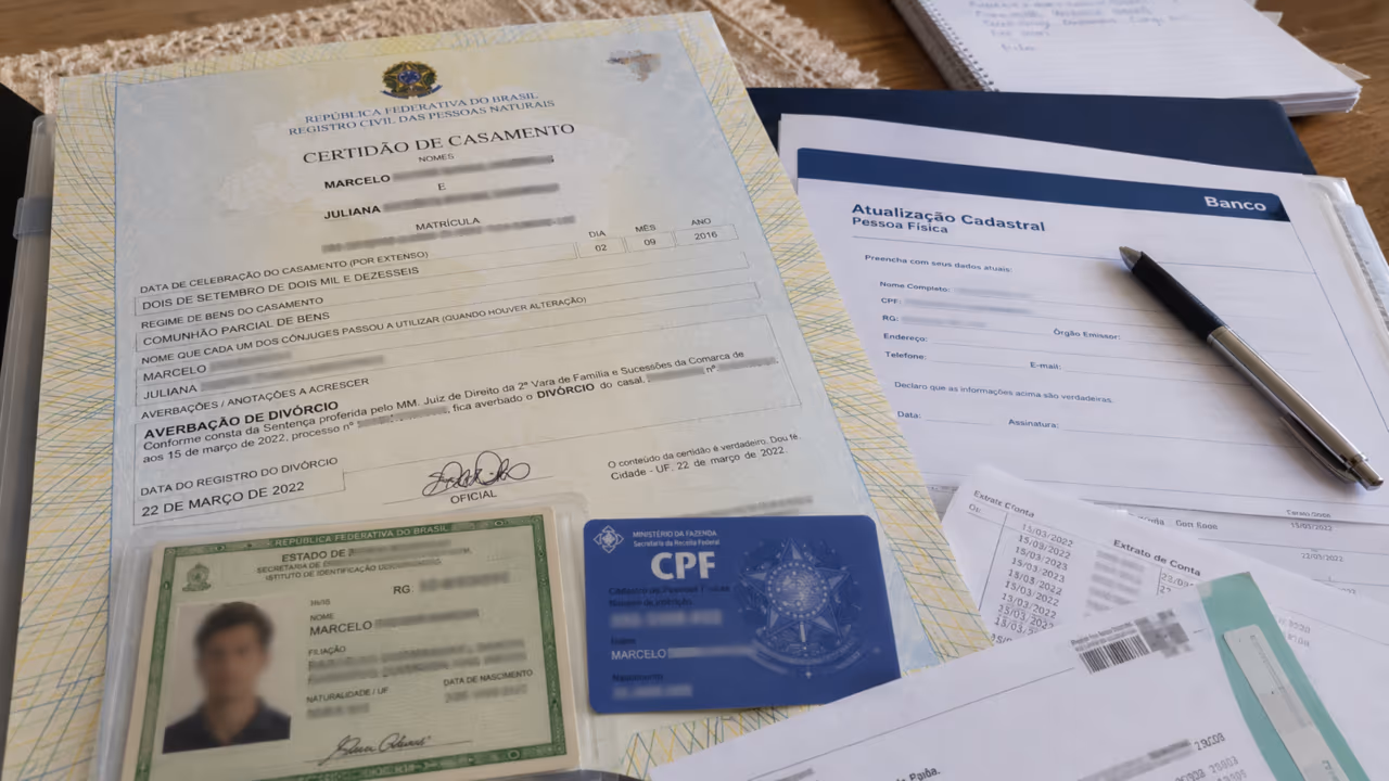 Divórcio e documentos: o que precisa ser atualizado depois da separação oficial