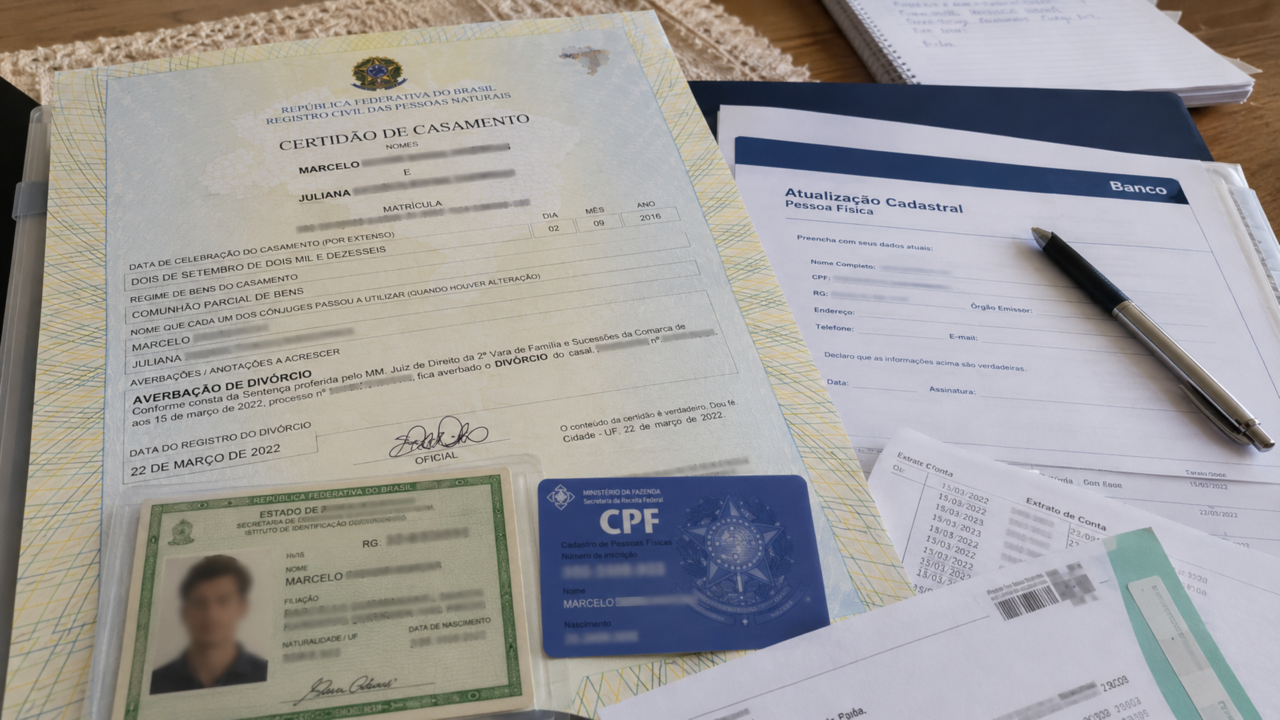 Divórcio e documentos: o que precisa ser atualizado depois da separação oficial