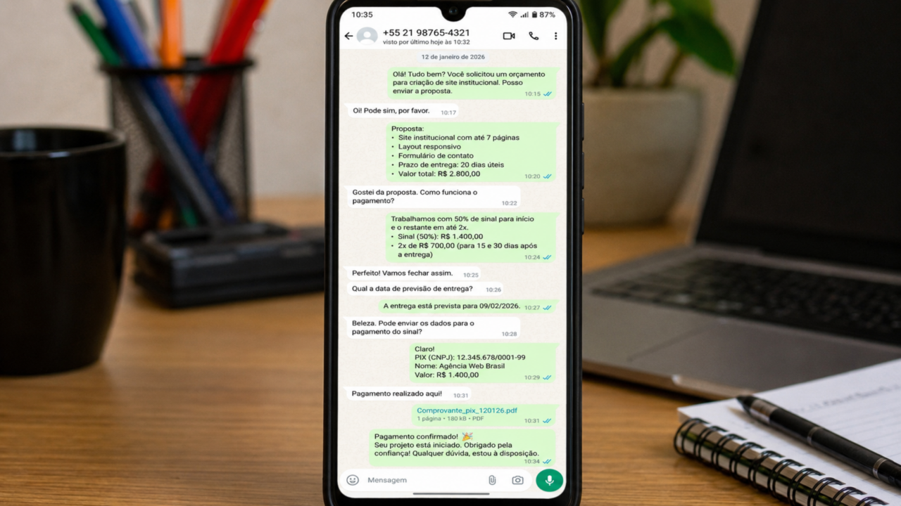 Contrato enviado por WhatsApp pode virar prova fraca se faltar confirmação