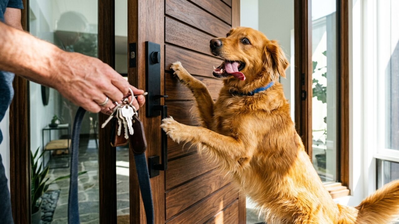 Veterinários fazem um alerta sobre cães que entram em euforia ao ver o dono voltar para casa e o motivo vai muito além da felicidade