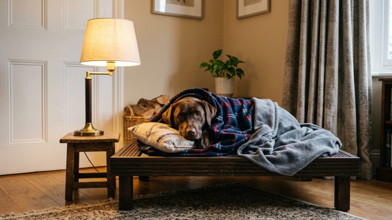 Onde os cães devem dormir quando está frio, segundo veterinários