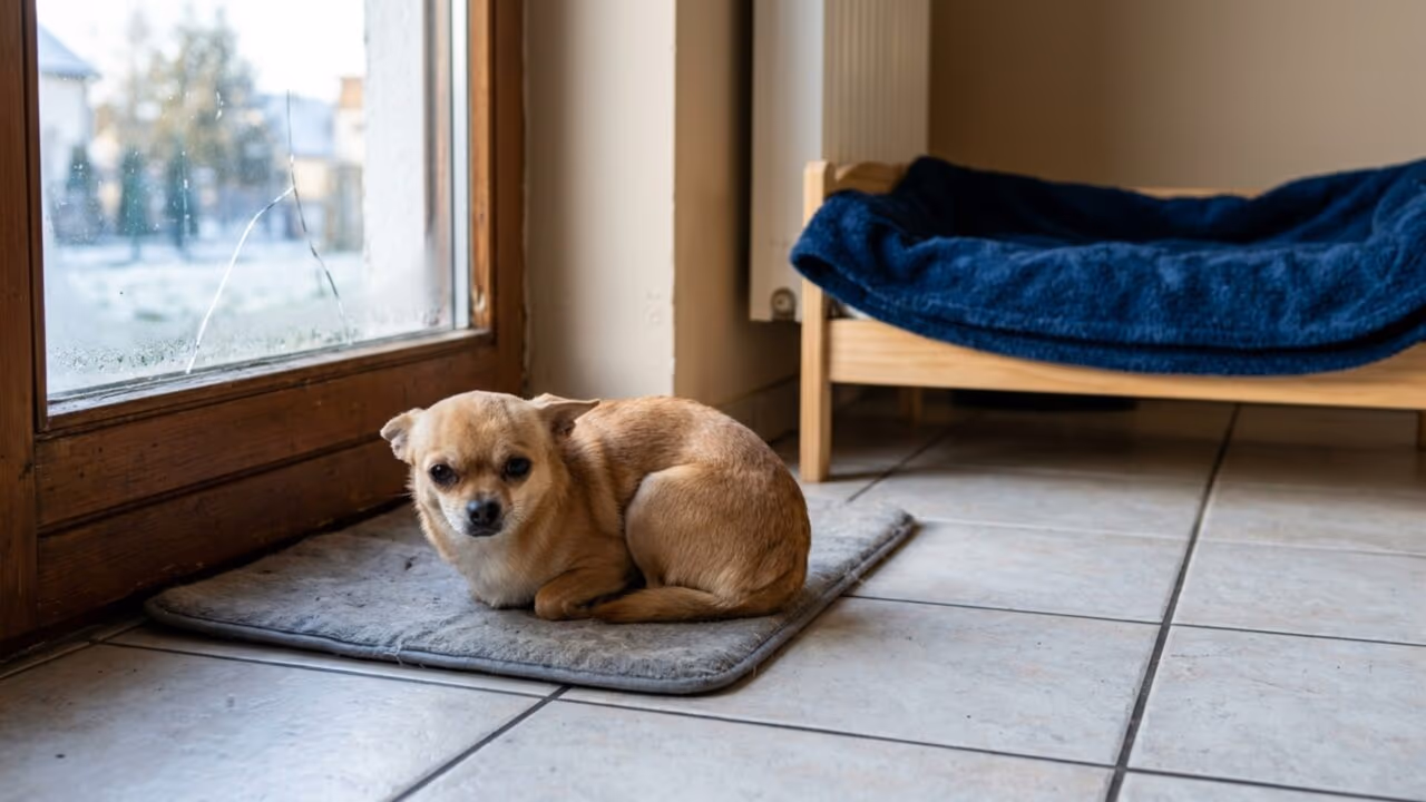 Onde os cães devem dormir quando está frio, segundo veterinários