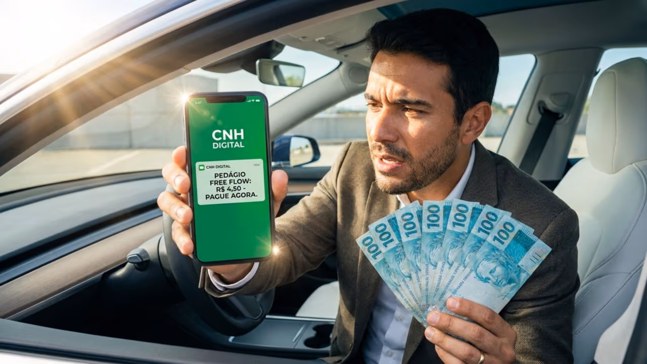 Comunicado geral para quem possui CNH Digital: multa sem radar e sem blitz, o pedágio que chega pelo celular
