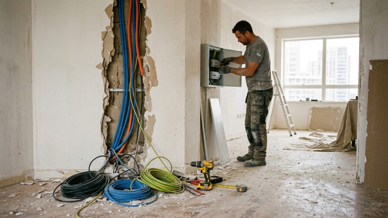 Quanto custa fazer a parte elétrica de um apartamento?