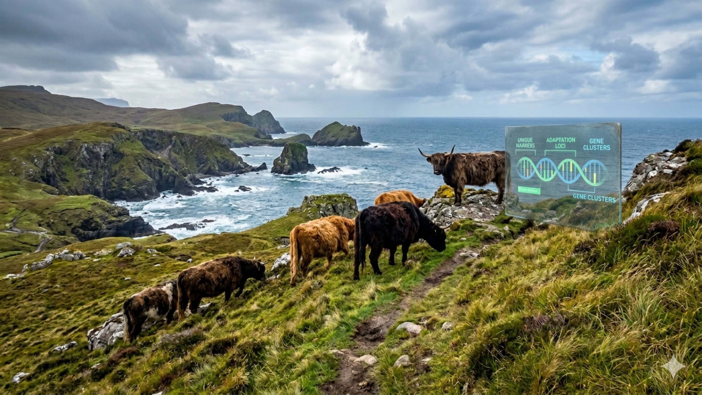 Em 1871, um fazendeiro abandonou cinco vacas em uma ilha remota e 130 anos depois, cientistas analisaram seu DNA e o que eles descobriram…