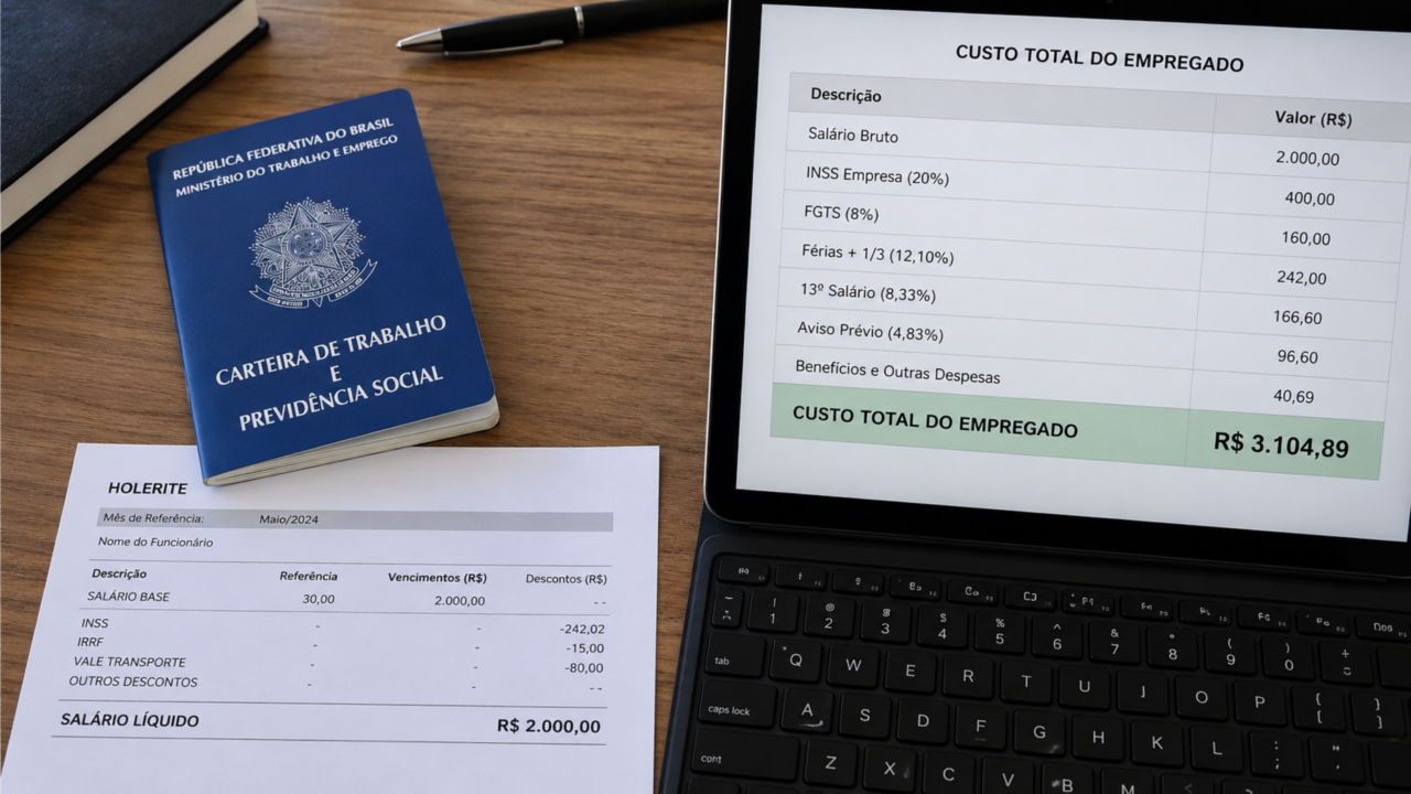 Nem só salário, nem só imposto: o custo real de contratar CLT que todo empresário deveria prever