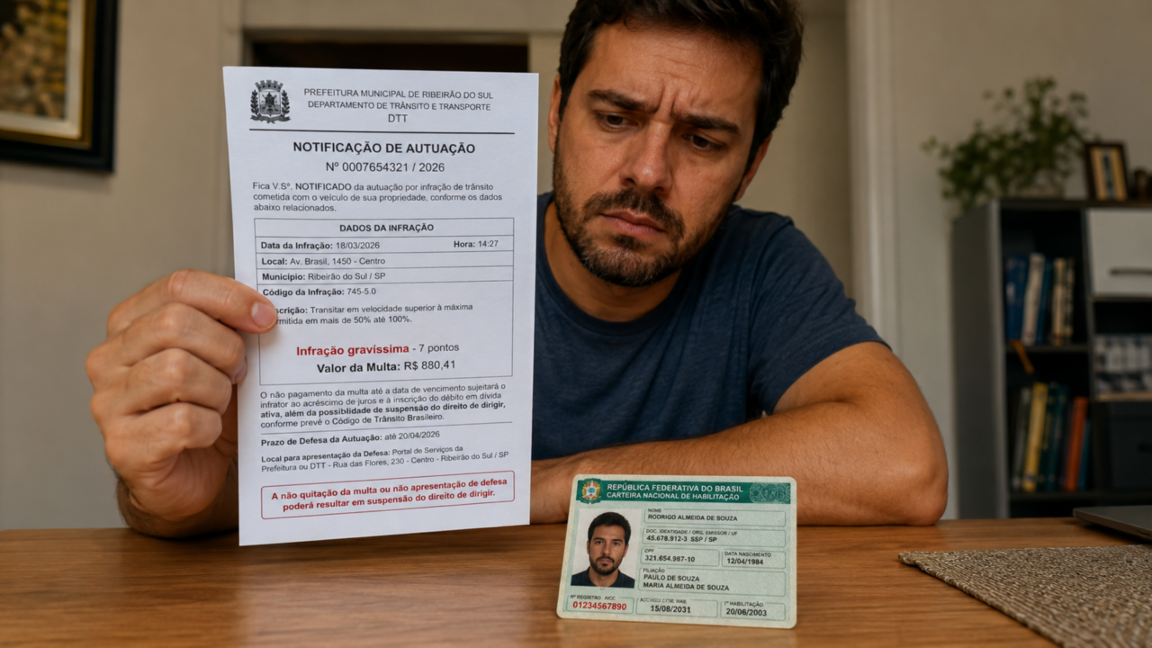 A multa de radar que muita gente olha só pelo valor, mas pode custar a habilitação inteira