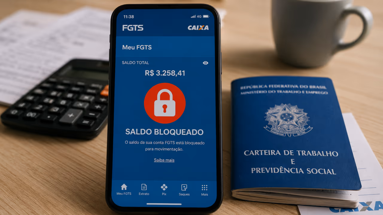 FGTS bloqueado: por que o dinheiro aparece no app, mas não pode sacar?
