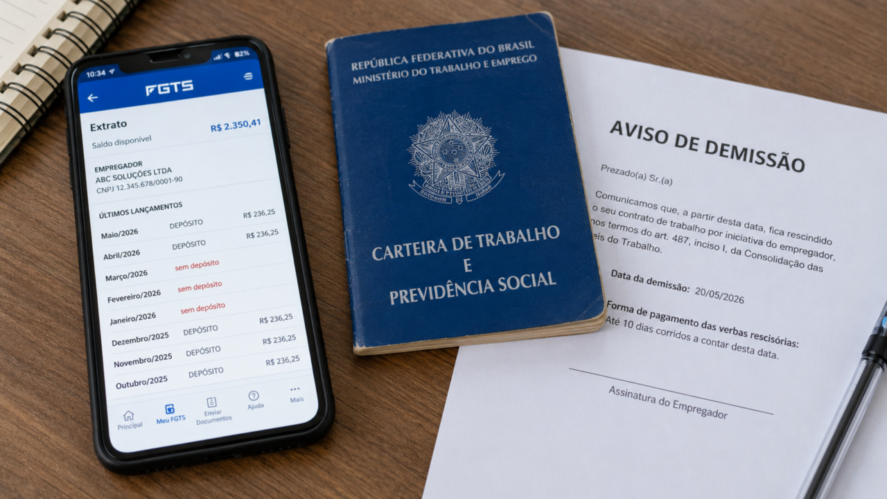 Empresa não depositou FGTS? O erro de só descobrir na demissão pode custar caro ao trabalhador