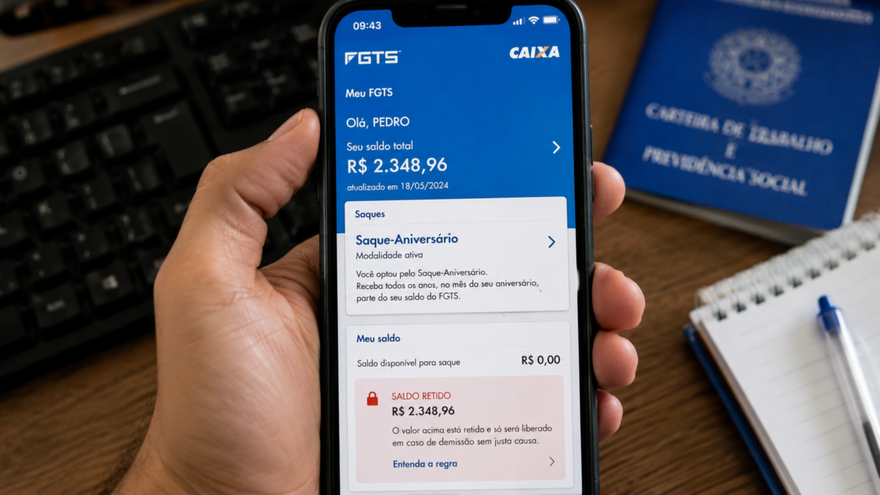 FGTS bloqueado: por que o dinheiro aparece no app, mas não pode sacar?