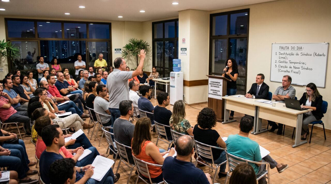 Toda destituição de síndico avisa antes