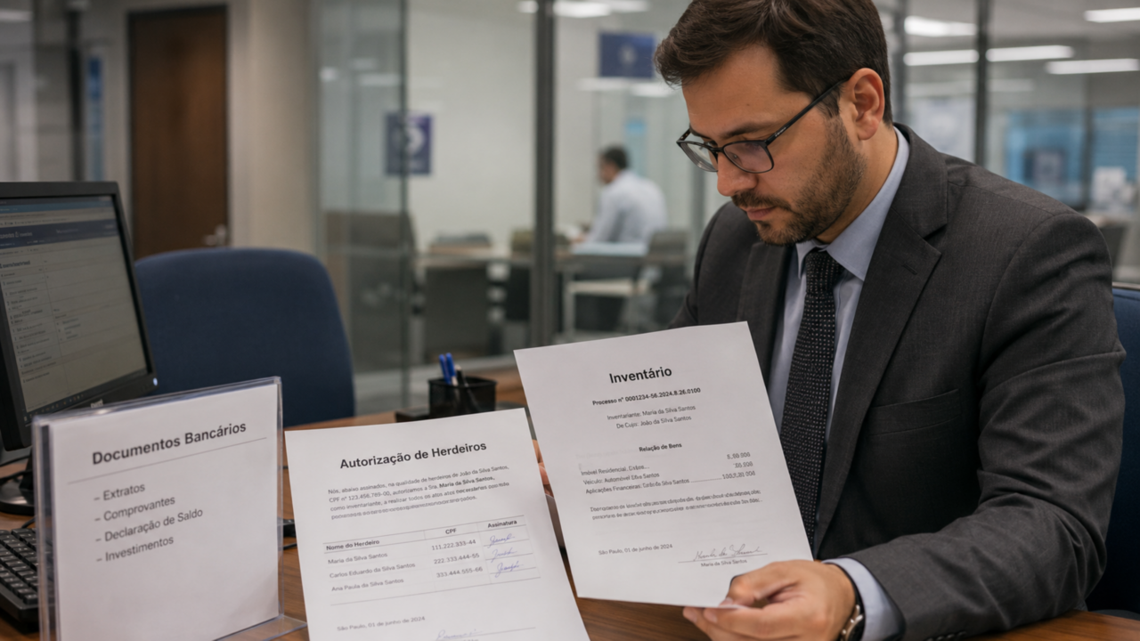Dinheiro de falecido no banco não é liberado na conversa: herdeiros precisam deste documento