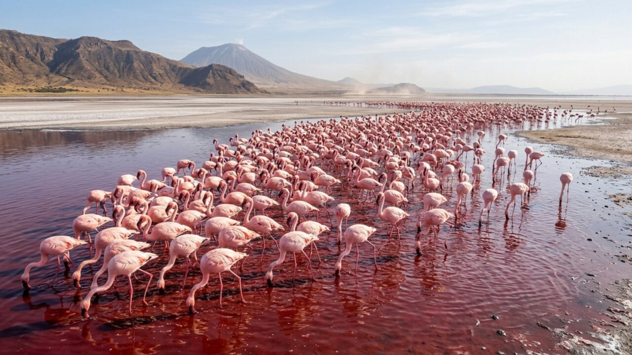 O lago que transforma animais em estátuas assusta turistas e revela uma química extrema da natureza
