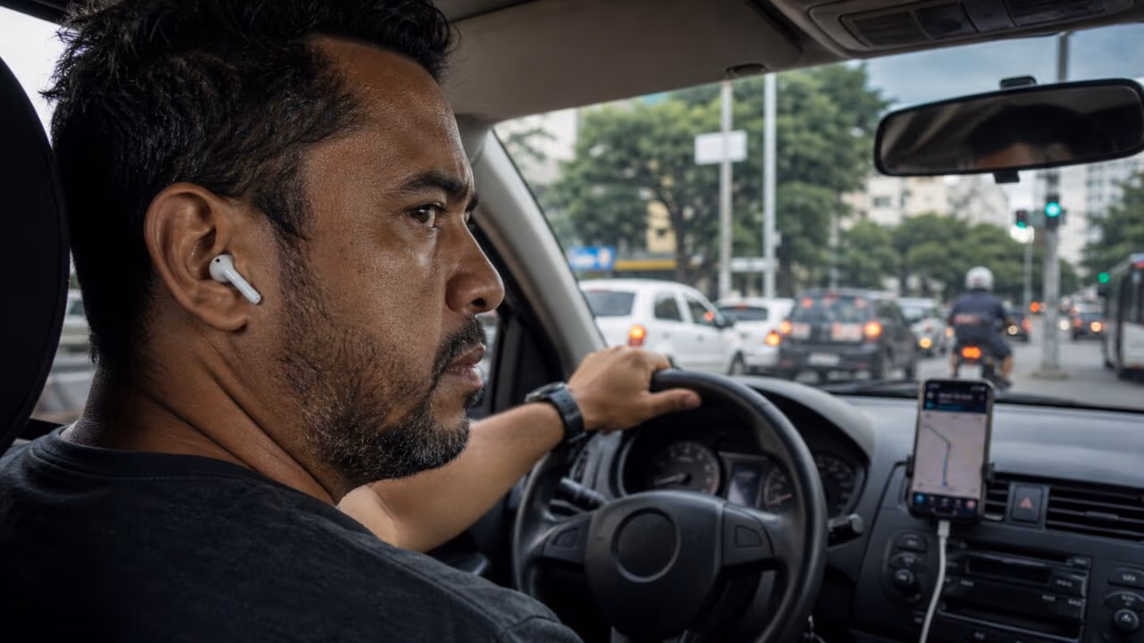 Fone de ouvido no trânsito: o hábito comum que pode virar multa para motorista e motociclista