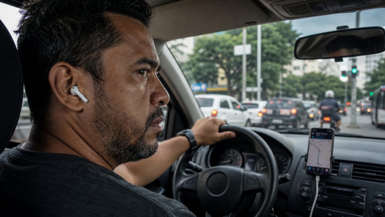 Fone de ouvido no trânsito: o hábito comum que pode virar multa para motorista e motociclista