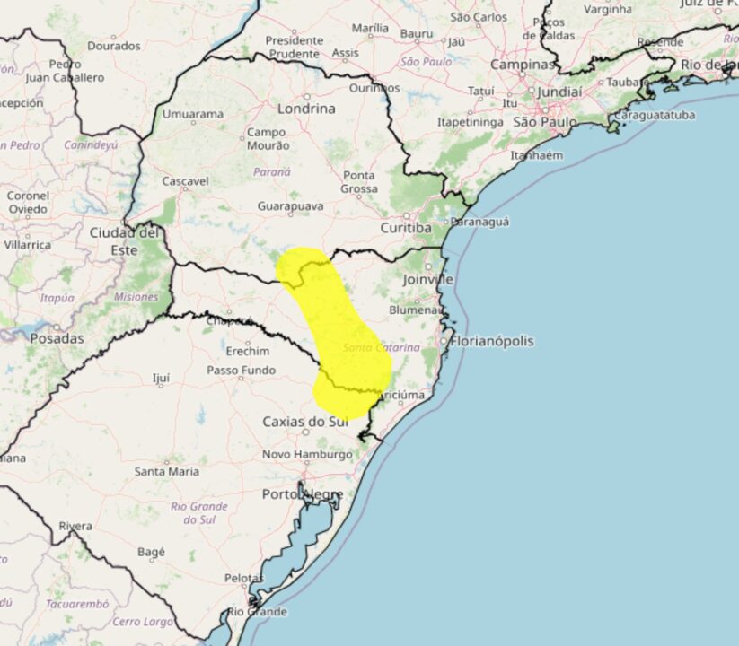 Forte geada atinge o Sul do Brasil nesta 5°feira, alerta o Inmet