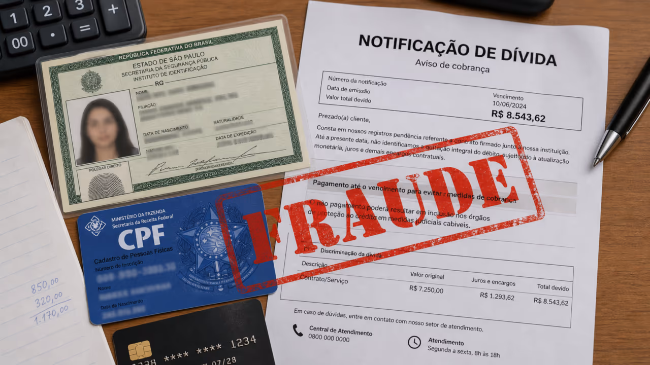 Dívida em meu nome após perder documento: o que fazer para contestar golpe e limpar o CPF