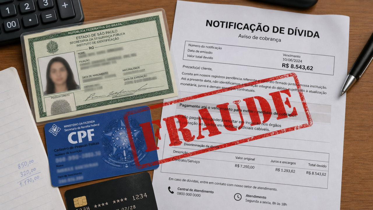 Dívida em meu nome após perder documento: o que fazer para contestar golpe e limpar o CPF