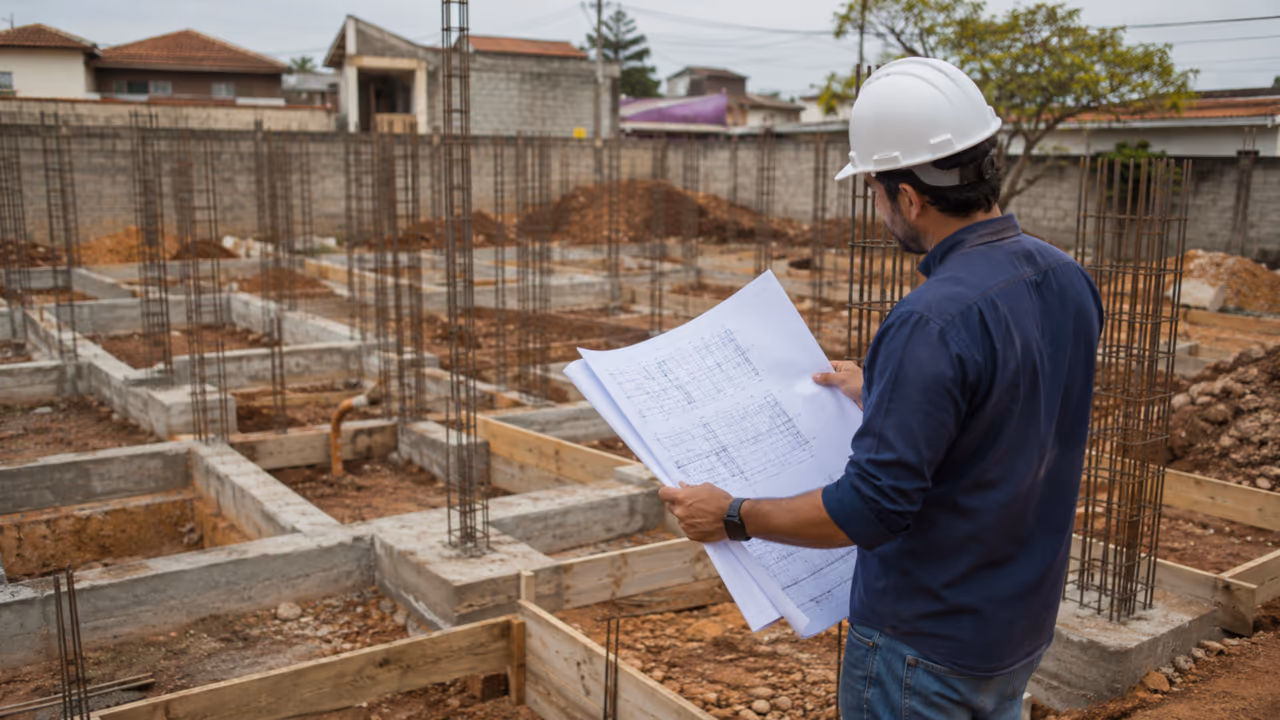 A parte enterrada da obra que muita gente tenta baratear e pode causar trincas caras depois