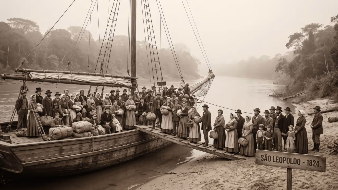 Há mais de 200 anos, cerca de 39 imigrantes chegaram de barco e fundaram a cidade que virou o berço da cultura germânica no Brasil