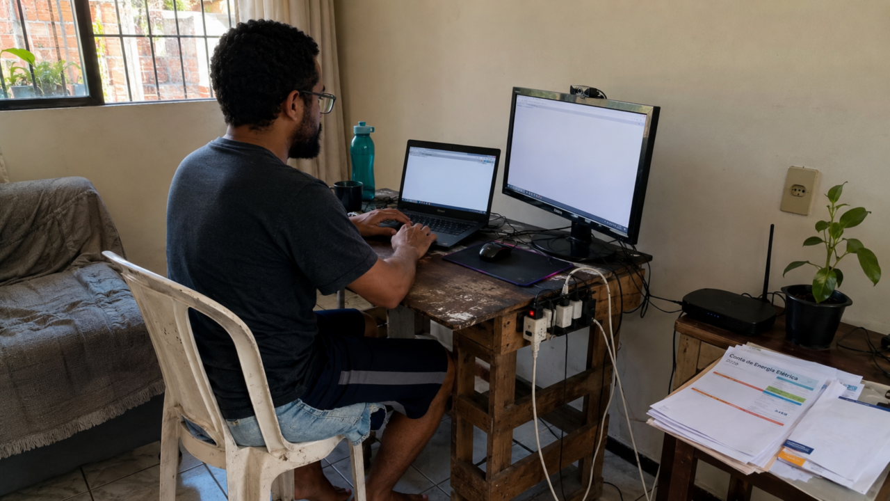 Home office economiza dinheiro ou só transfere custos para o trabalhador? Veja a conta real