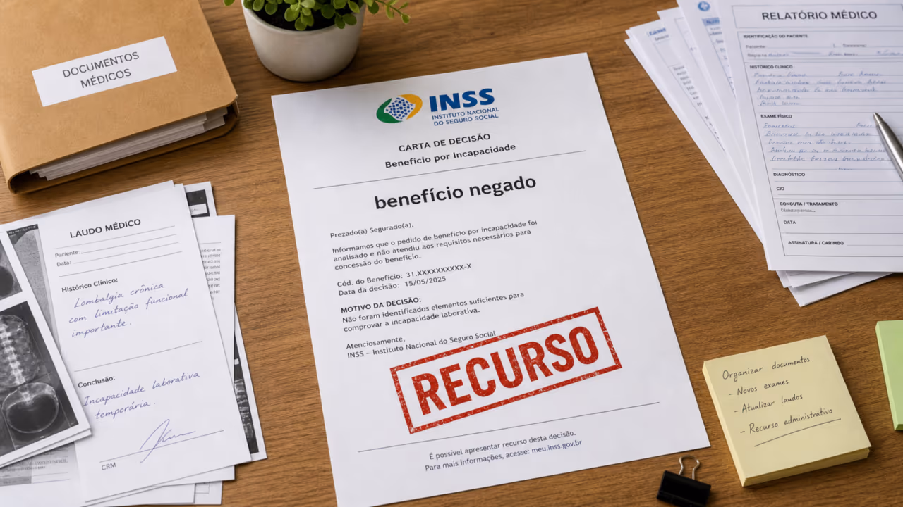 Benefício negado pelo INSS não é o fim: veja quando o recurso pode mudar a decisão