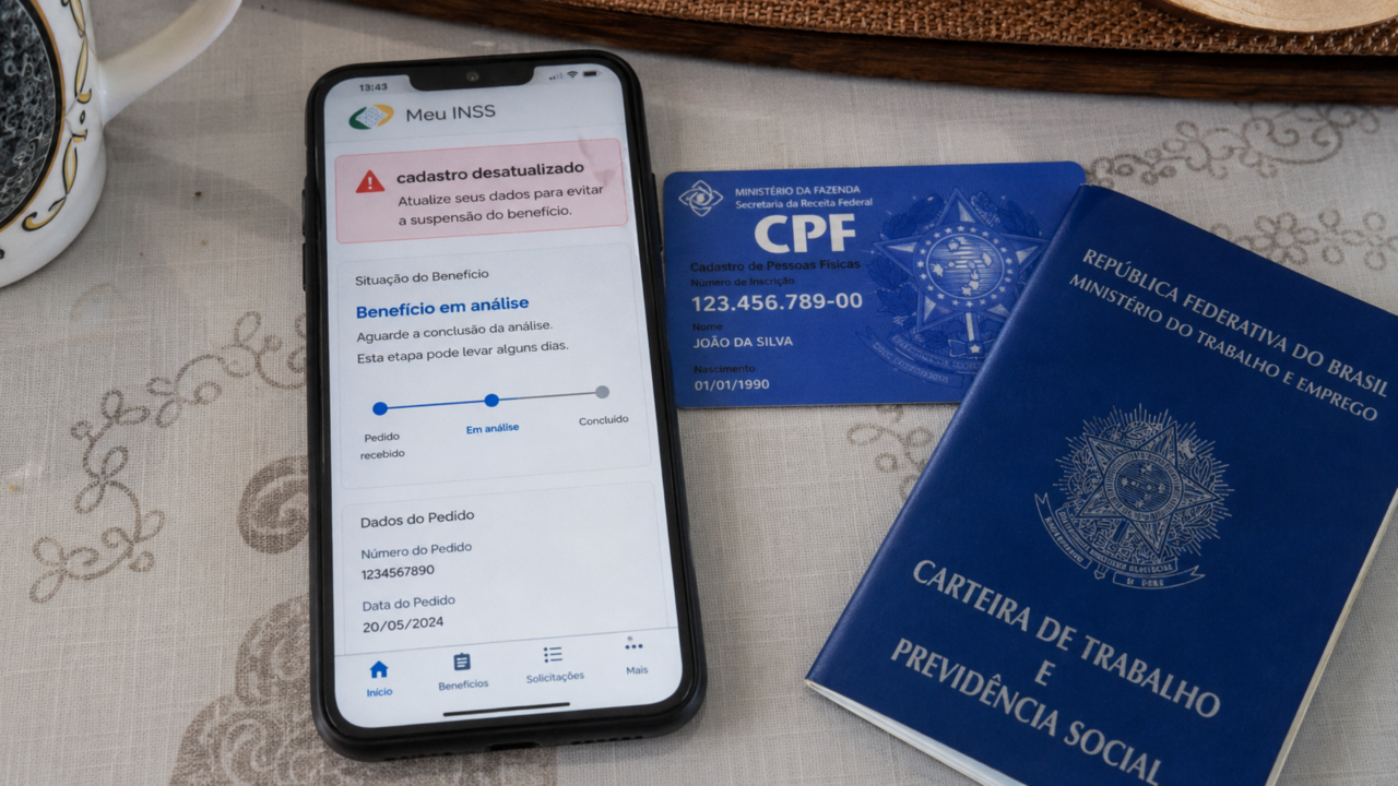 Cadastro desatualizado no INSS pode atrasar benefício: veja quais dados conferir no Meu INSS